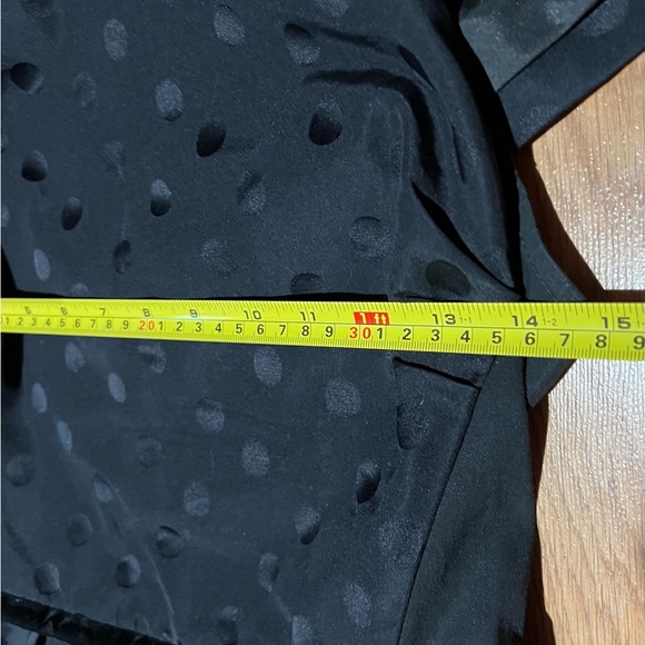 MARC BY MARC JACOBS Woman’s Black polka dot peplum top blouse - Picture 6 of 16